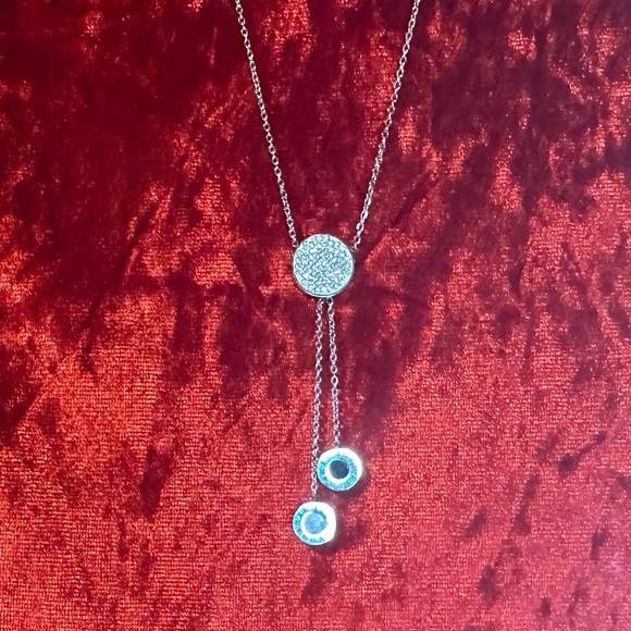 Clock necklace Sparkly necklace w dangling clock faces NWOT *Comes Gift Ready* - Picture 2 of 5